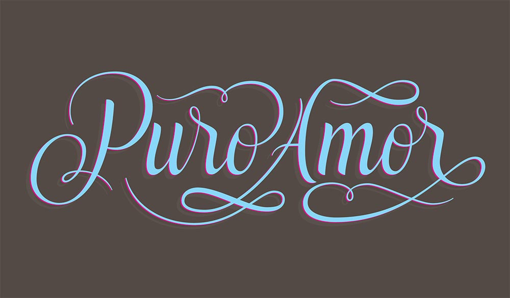 Lettering made in Colombia