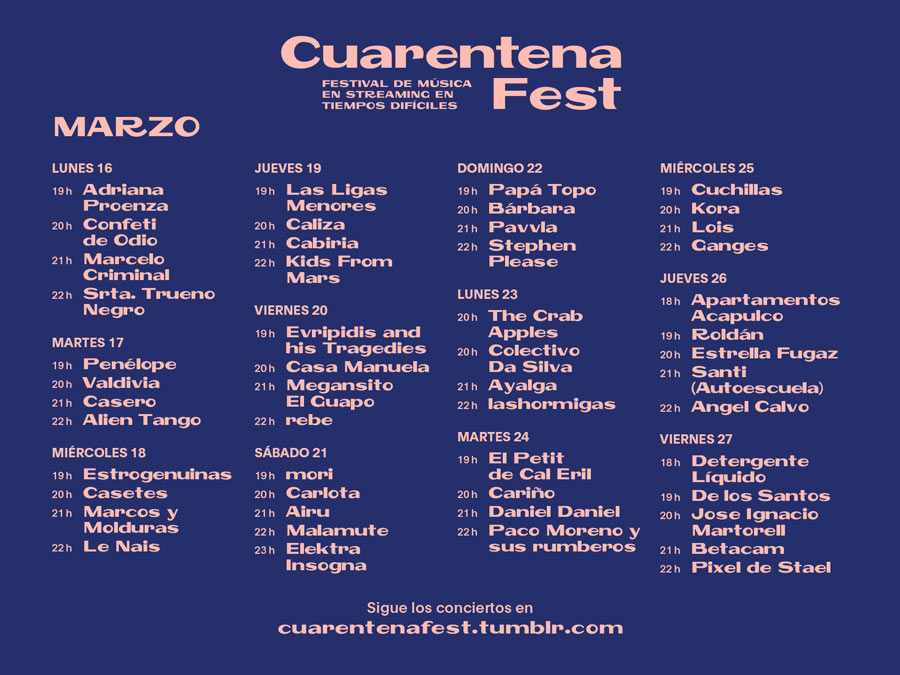 Cartel de Cuarentena Fest